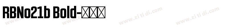 RBNo21b Bold字体转换